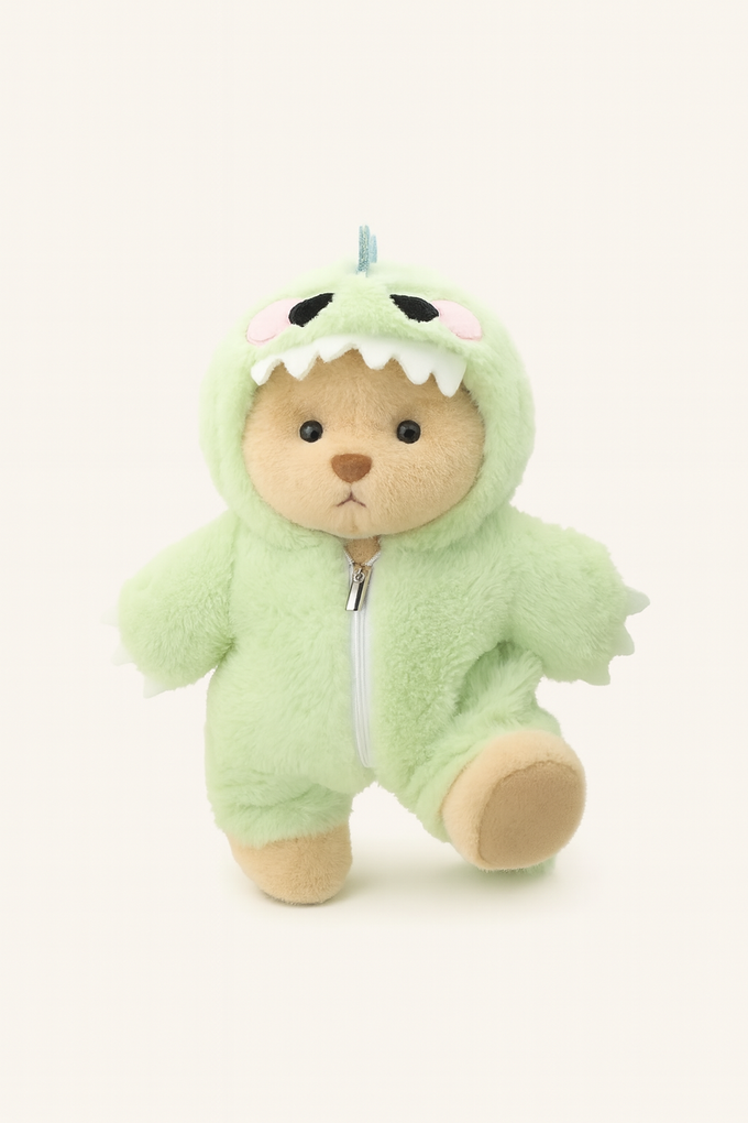 Green Dino Outfit | Handmade Jointed